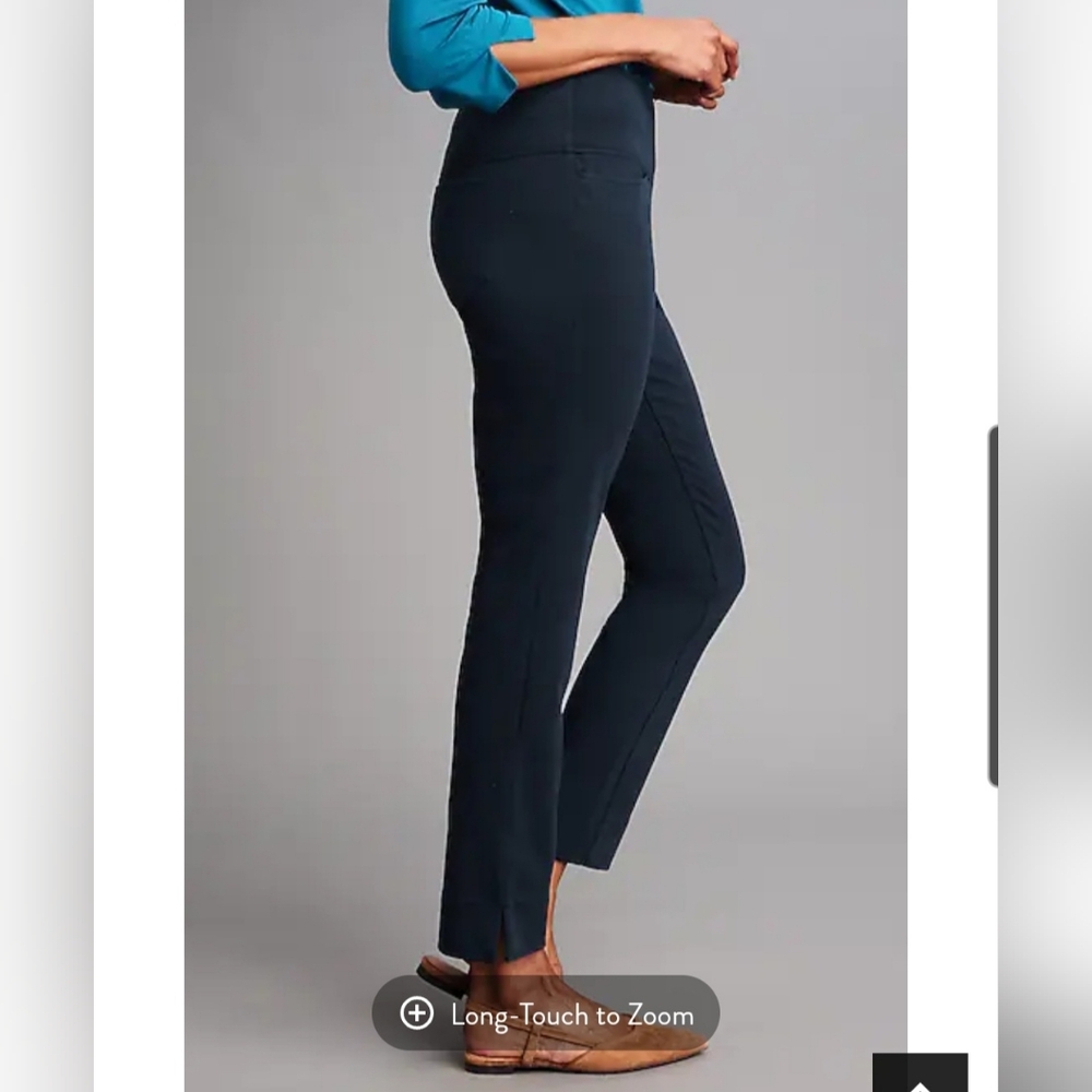 J. Jill Wearever Navy Smooth Fit Knit Jeans SZ MP EUC Currently In Stores!